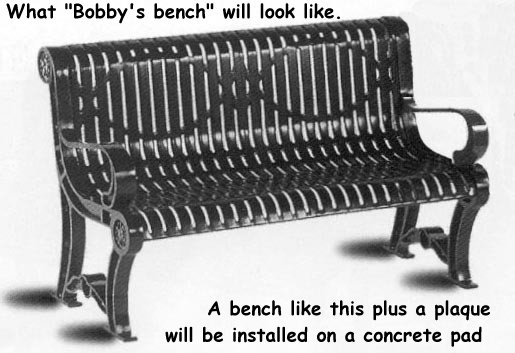 What Bobby's Bench will look like